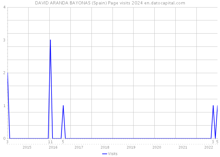 DAVID ARANDA BAYONAS (Spain) Page visits 2024 