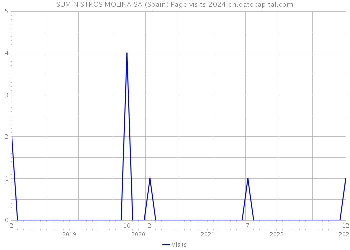SUMINISTROS MOLINA SA (Spain) Page visits 2024 