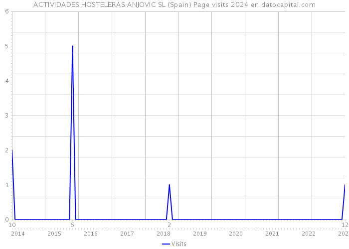 ACTIVIDADES HOSTELERAS ANJOVIC SL (Spain) Page visits 2024 