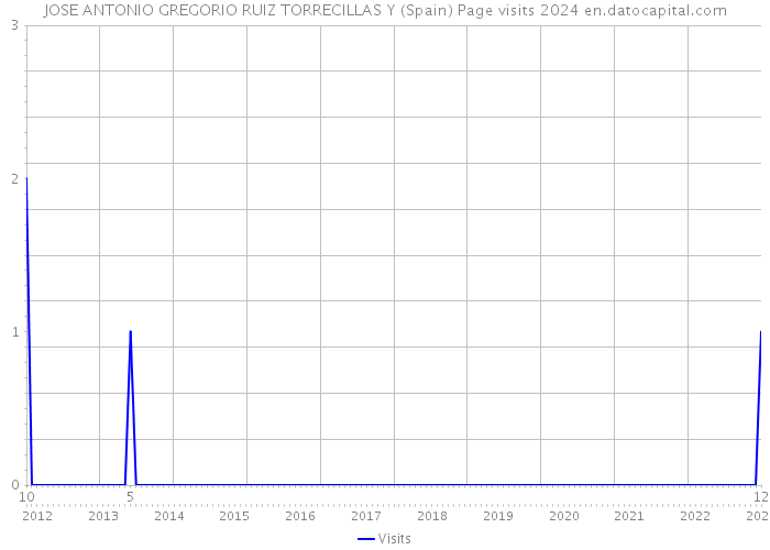 JOSE ANTONIO GREGORIO RUIZ TORRECILLAS Y (Spain) Page visits 2024 