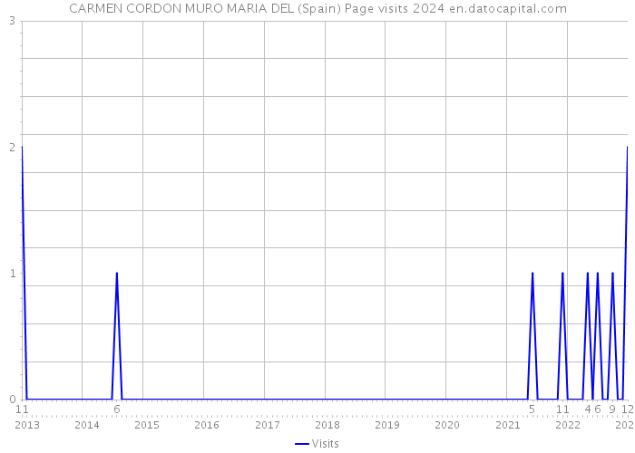 CARMEN CORDON MURO MARIA DEL (Spain) Page visits 2024 