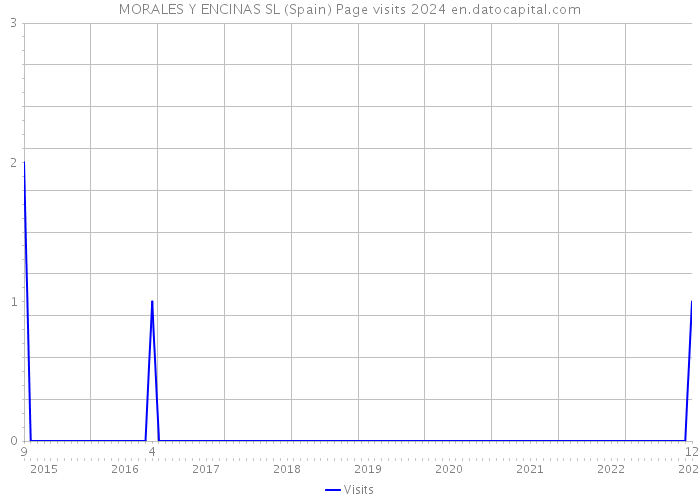 MORALES Y ENCINAS SL (Spain) Page visits 2024 