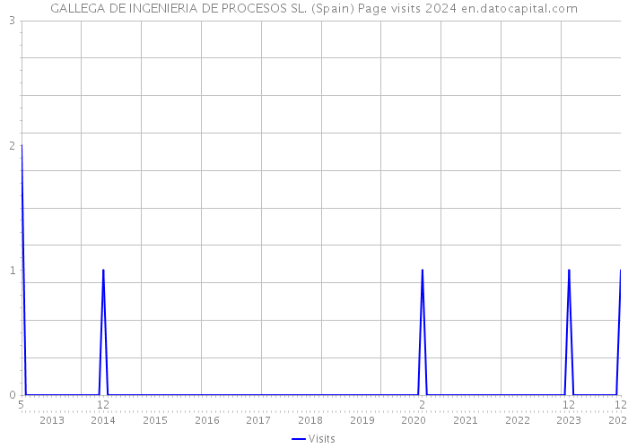 GALLEGA DE INGENIERIA DE PROCESOS SL. (Spain) Page visits 2024 