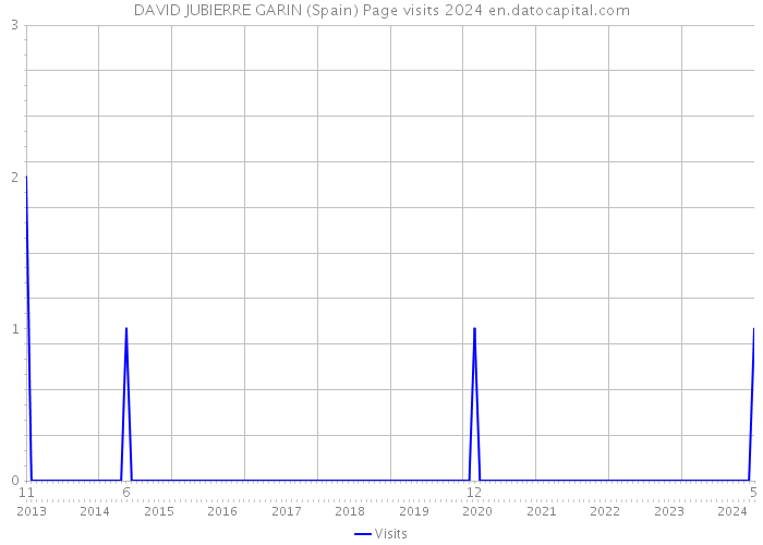 DAVID JUBIERRE GARIN (Spain) Page visits 2024 