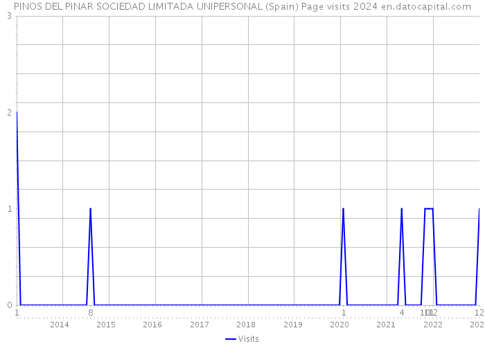 PINOS DEL PINAR SOCIEDAD LIMITADA UNIPERSONAL (Spain) Page visits 2024 