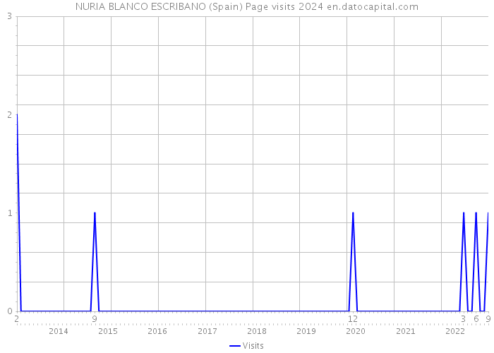 NURIA BLANCO ESCRIBANO (Spain) Page visits 2024 