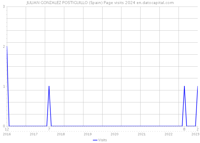 JULIAN GONZALEZ POSTIGUILLO (Spain) Page visits 2024 
