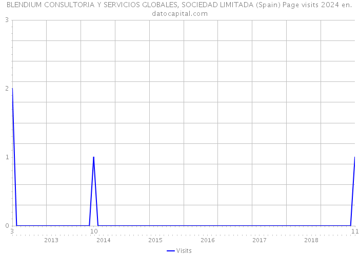 BLENDIUM CONSULTORIA Y SERVICIOS GLOBALES, SOCIEDAD LIMITADA (Spain) Page visits 2024 