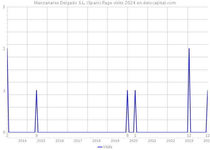 Manzanares Delgado S.L. (Spain) Page visits 2024 