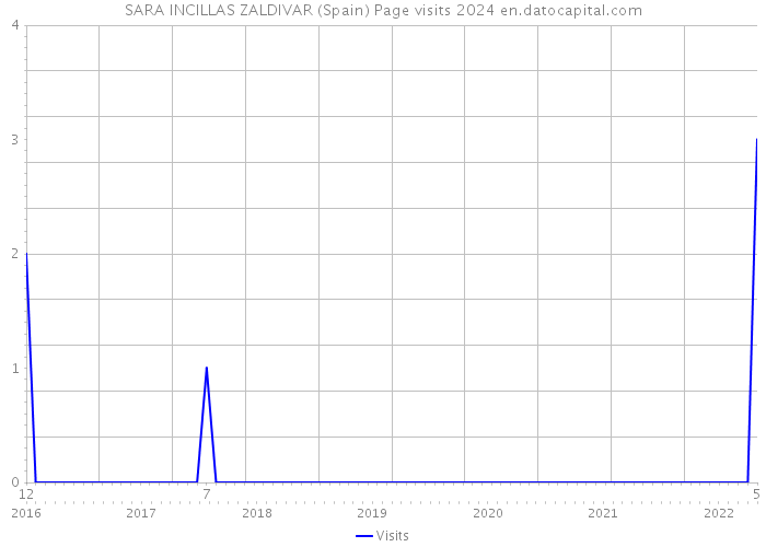 SARA INCILLAS ZALDIVAR (Spain) Page visits 2024 