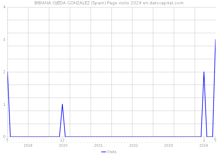 BIBIANA OJEDA GONZALEZ (Spain) Page visits 2024 