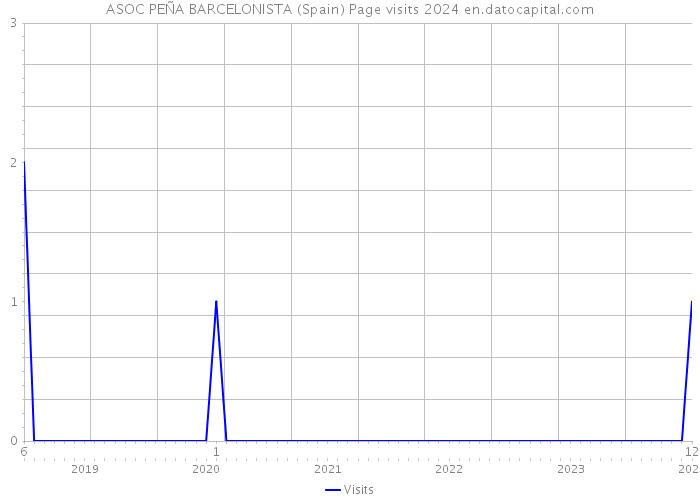 ASOC PEÑA BARCELONISTA (Spain) Page visits 2024 