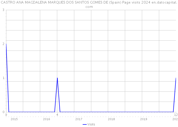 CASTRO ANA MAGDALENA MARQUES DOS SANTOS GOMES DE (Spain) Page visits 2024 