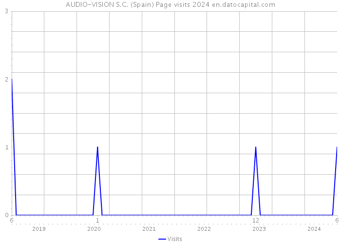 AUDIO-VISION S.C. (Spain) Page visits 2024 