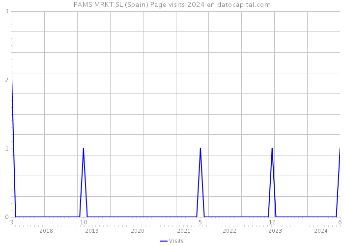 PAMS MRKT SL (Spain) Page visits 2024 