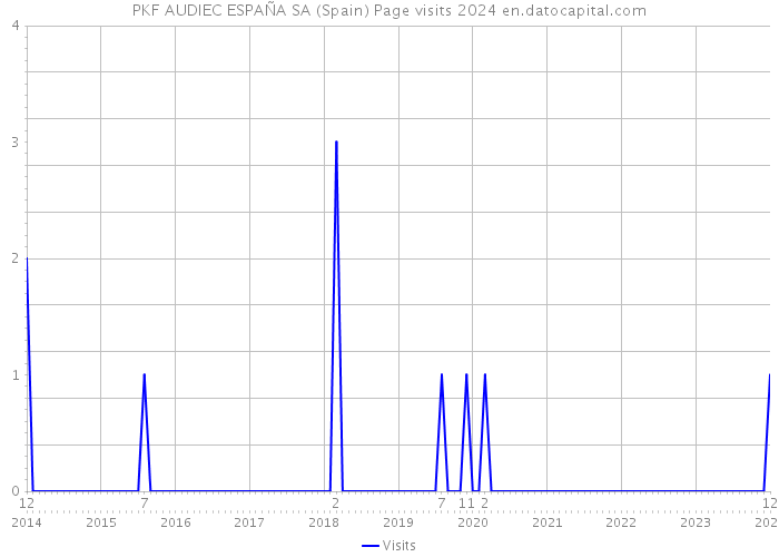 PKF AUDIEC ESPAÑA SA (Spain) Page visits 2024 