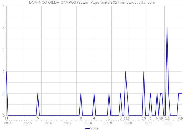DOMINGO OJEDA CAMPOS (Spain) Page visits 2024 