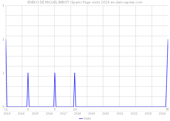 ENEKO DE MIGUEL BIBIOT (Spain) Page visits 2024 