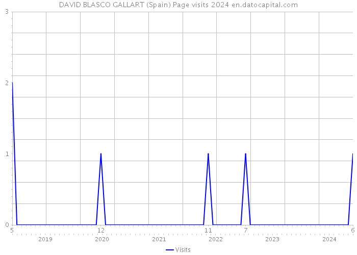 DAVID BLASCO GALLART (Spain) Page visits 2024 