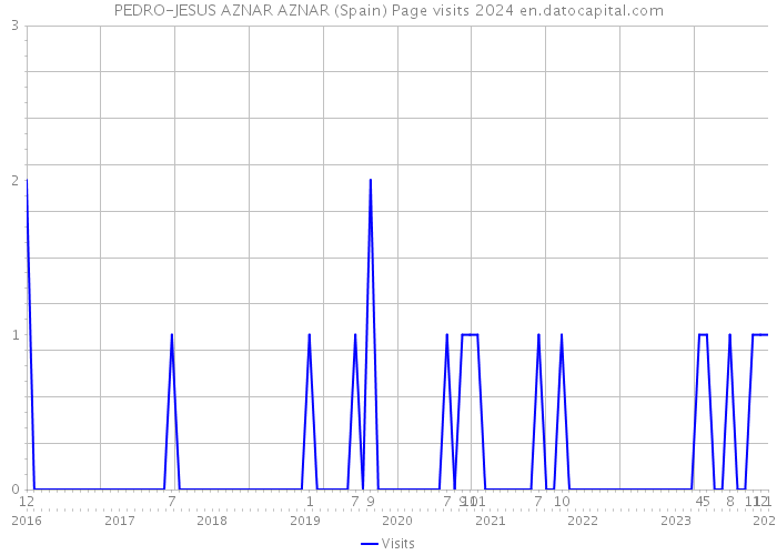 PEDRO-JESUS AZNAR AZNAR (Spain) Page visits 2024 