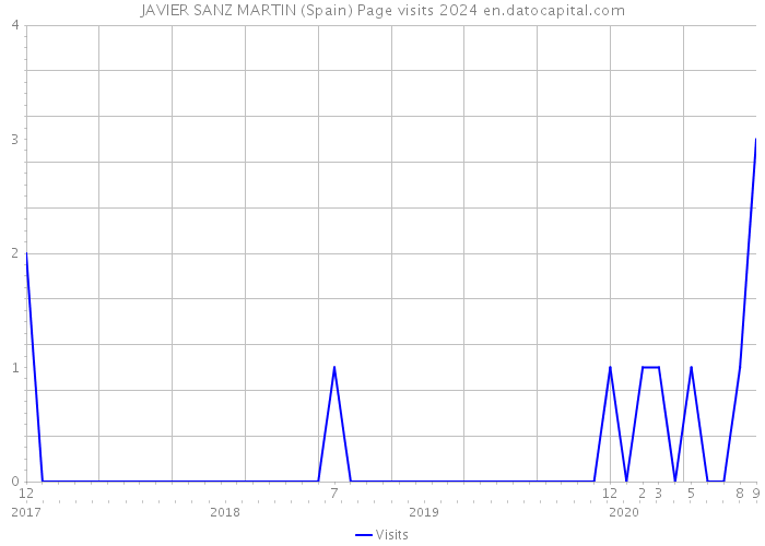 JAVIER SANZ MARTIN (Spain) Page visits 2024 