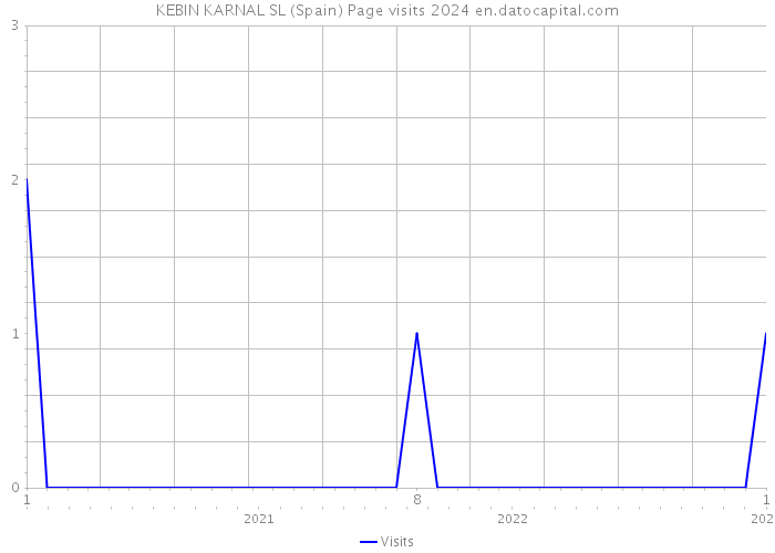 KEBIN KARNAL SL (Spain) Page visits 2024 
