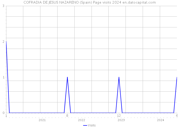 COFRADIA DE JESUS NAZARENO (Spain) Page visits 2024 