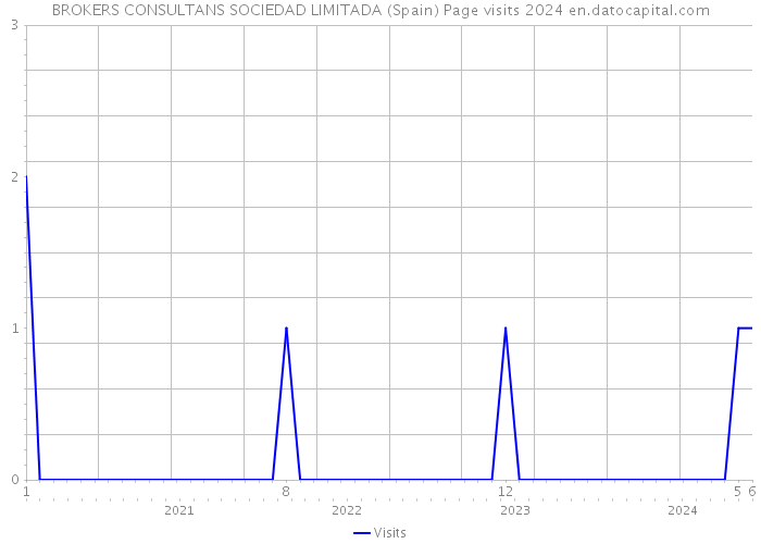 BROKERS CONSULTANS SOCIEDAD LIMITADA (Spain) Page visits 2024 