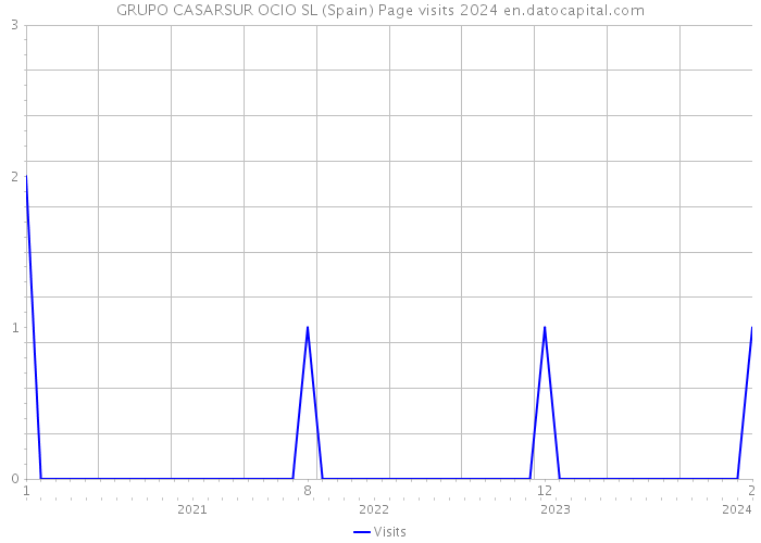 GRUPO CASARSUR OCIO SL (Spain) Page visits 2024 
