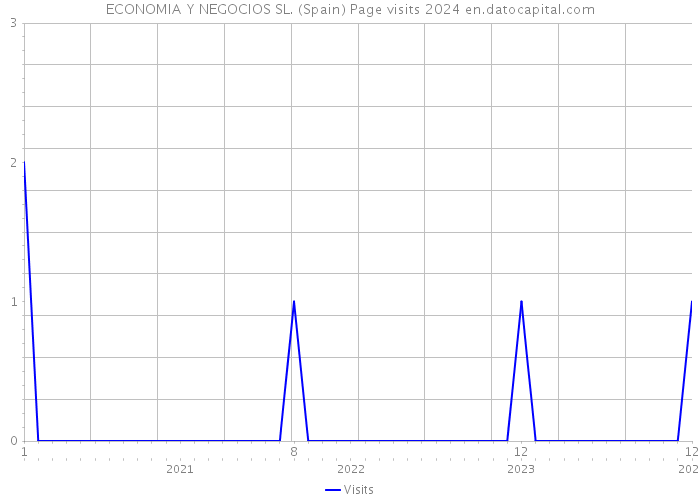 ECONOMIA Y NEGOCIOS SL. (Spain) Page visits 2024 