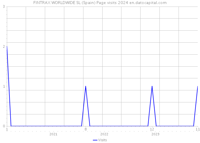 FINTRAX WORLDWIDE SL (Spain) Page visits 2024 