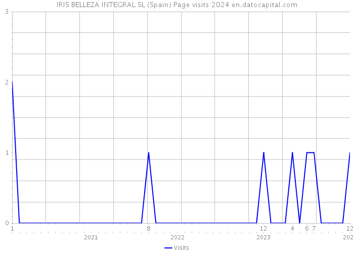 IRIS BELLEZA INTEGRAL SL (Spain) Page visits 2024 