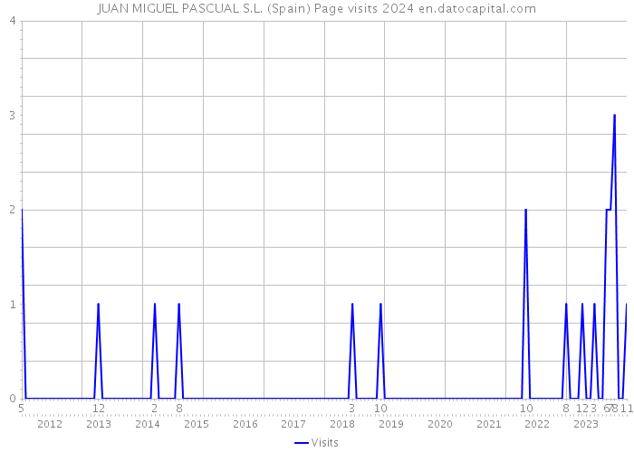 JUAN MIGUEL PASCUAL S.L. (Spain) Page visits 2024 