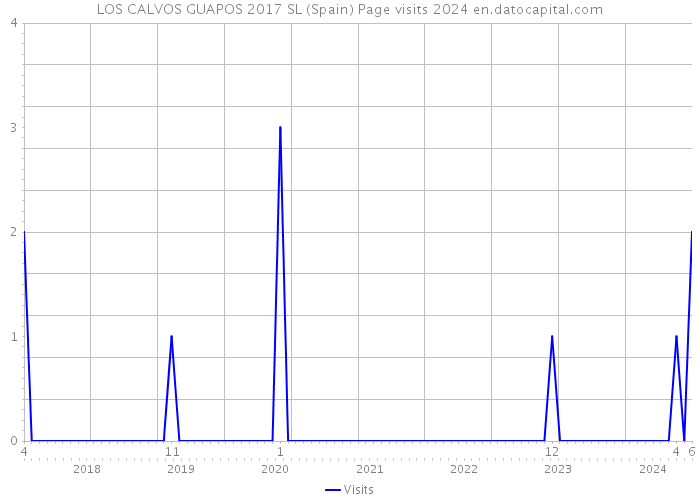 LOS CALVOS GUAPOS 2017 SL (Spain) Page visits 2024 