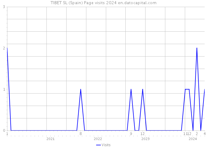 TIBET SL (Spain) Page visits 2024 