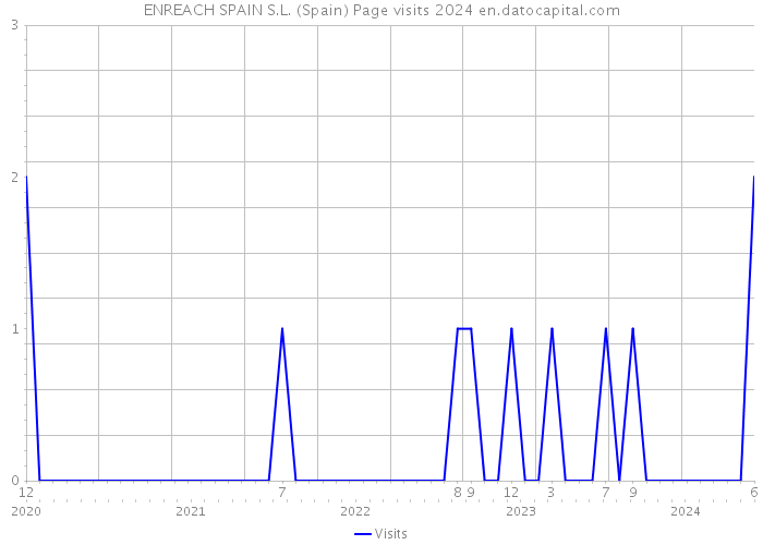 ENREACH SPAIN S.L. (Spain) Page visits 2024 