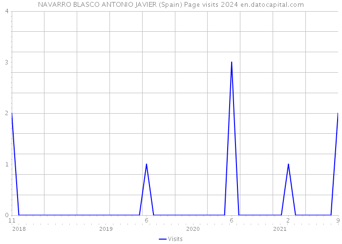 NAVARRO BLASCO ANTONIO JAVIER (Spain) Page visits 2024 