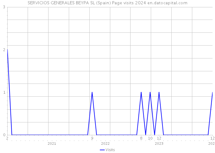 SERVICIOS GENERALES BEYPA SL (Spain) Page visits 2024 