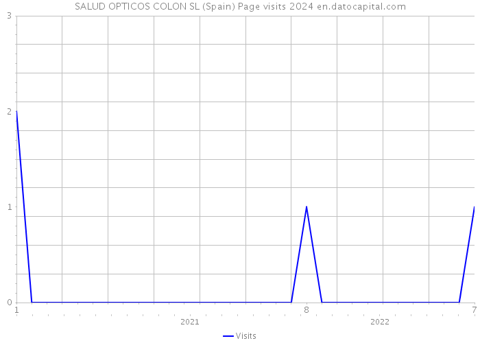 SALUD OPTICOS COLON SL (Spain) Page visits 2024 