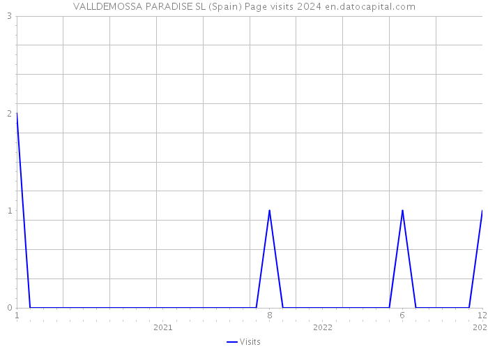 VALLDEMOSSA PARADISE SL (Spain) Page visits 2024 