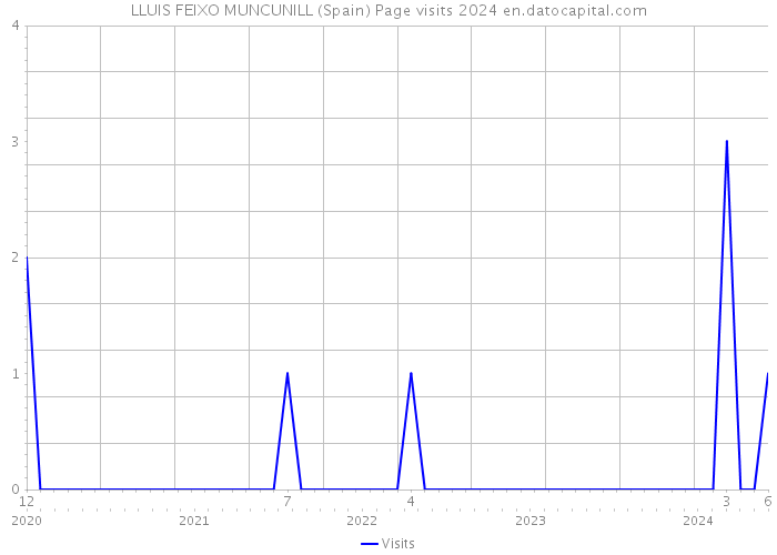 LLUIS FEIXO MUNCUNILL (Spain) Page visits 2024 