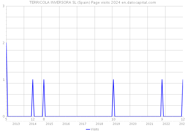 TERRICOLA INVERSORA SL (Spain) Page visits 2024 