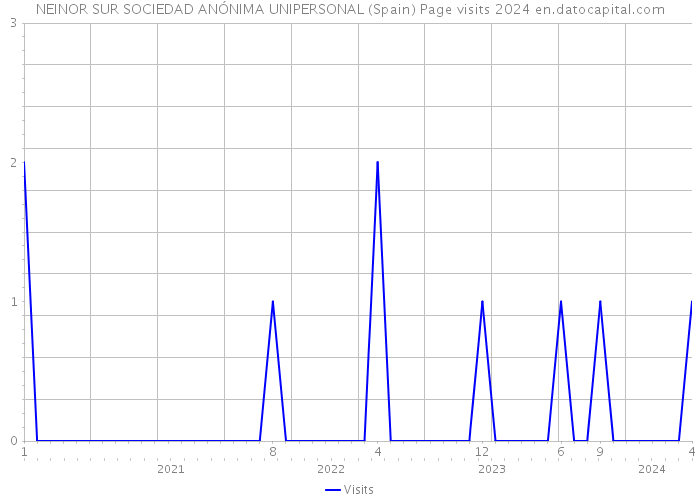 NEINOR SUR SOCIEDAD ANÓNIMA UNIPERSONAL (Spain) Page visits 2024 