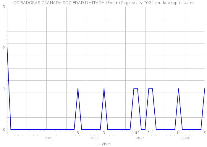 COPIADORAS GRANADA SOCIEDAD LIMITADA (Spain) Page visits 2024 