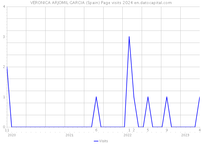 VERONICA ARJOMIL GARCIA (Spain) Page visits 2024 