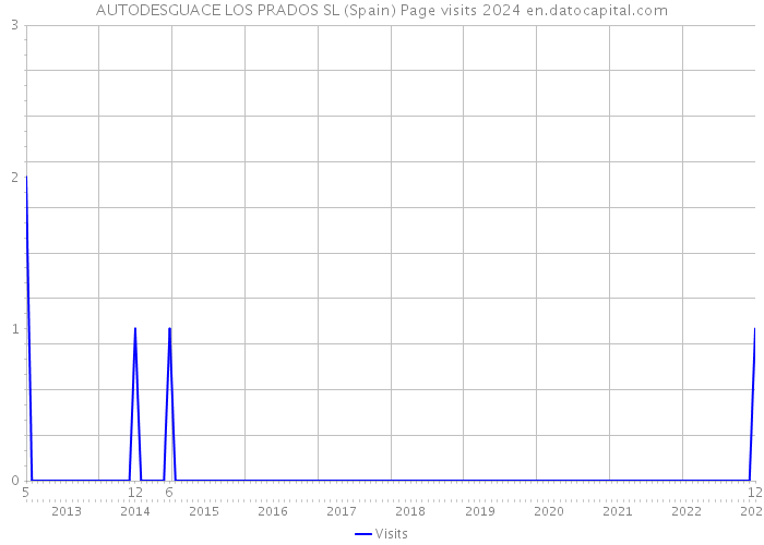 AUTODESGUACE LOS PRADOS SL (Spain) Page visits 2024 