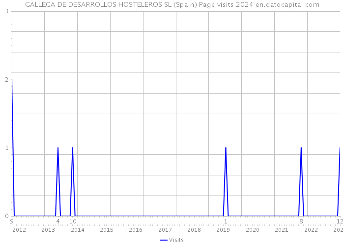 GALLEGA DE DESARROLLOS HOSTELEROS SL (Spain) Page visits 2024 