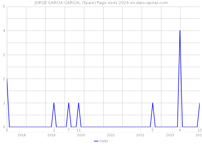 JORGE GARCIA GARCIA, (Spain) Page visits 2024 