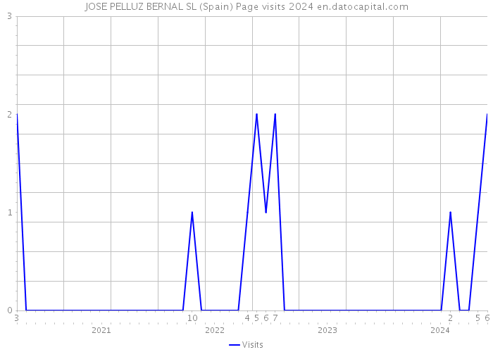 JOSE PELLUZ BERNAL SL (Spain) Page visits 2024 