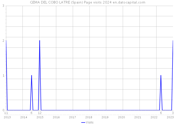 GEMA DEL COBO LATRE (Spain) Page visits 2024 